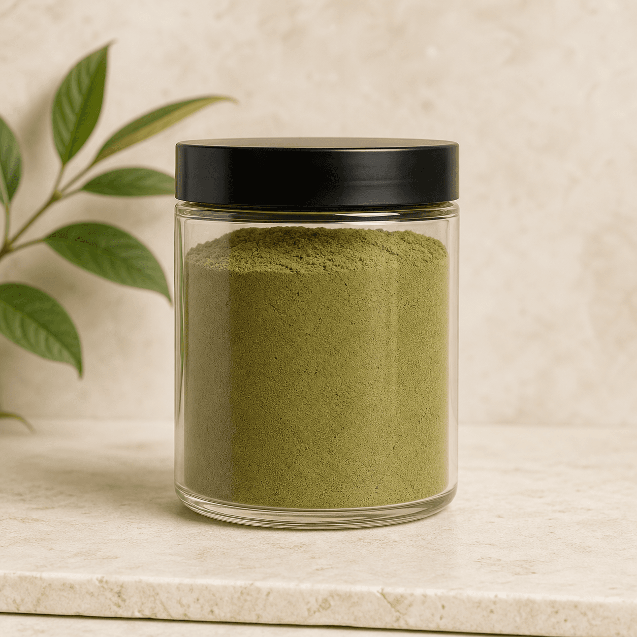 Green powder white-label concept